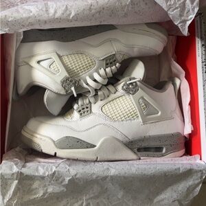 White Cement-Style Retro Sneakers